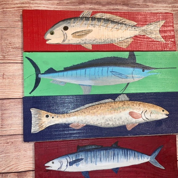 Your Choice Pallet Board Handpainted Fish - Picture 6 of 9